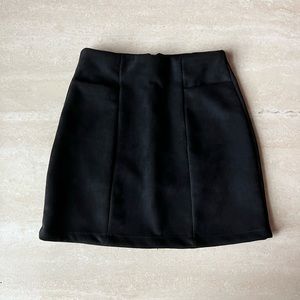 Suede Mini Skirt